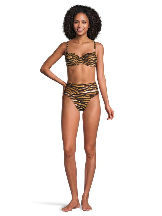 Chantelle - Vita-Tiger Underwired Covering -bikiniyläosa - C86 BROWN | Stockmann - photo 4