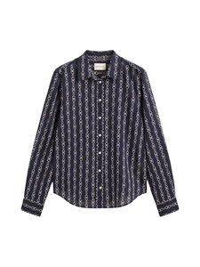 GANT - Regular Printed Cotton Voile -paitapusero - 433 EVENING BLUE | Stockmann