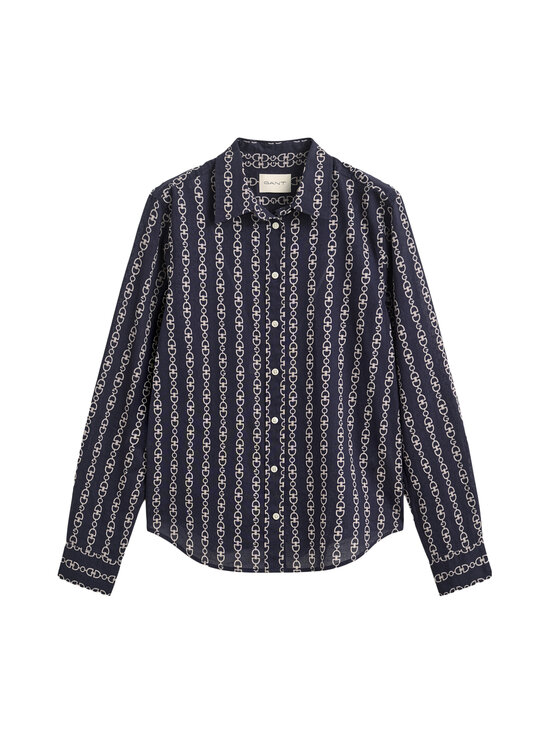 GANT - Regular Printed Cotton Voile -paitapusero - 433 EVENING BLUE | Stockmann - photo 1