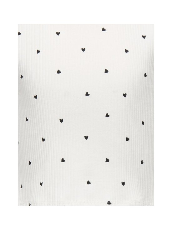 KIDS ONLY - KogBella Life -trikoopaita - CLOUD DANCER DETAIL:BLACK HEARTS | Stockmann - photo 6