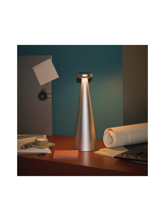 Alessi - G Table -pöytävalaisin - G GREY/ALUMINIUM | Stockmann - photo 5