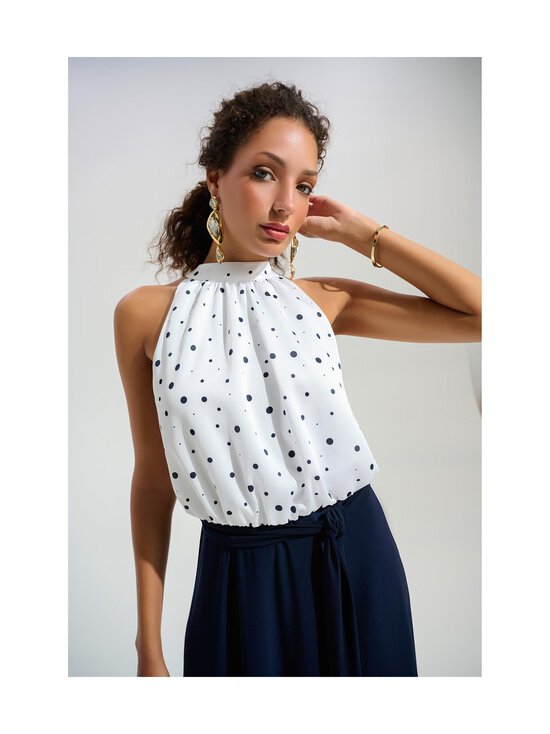 Joseph Ribkoff - Satin Dot Print -mekko - 2366 VANILLA/MIDNIGHT BLUE | Stockmann - photo 4