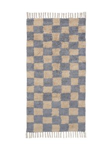 Ferm Living - Mara-puuvillamatto - MIST BLUE/WARM SAND | Stockmann