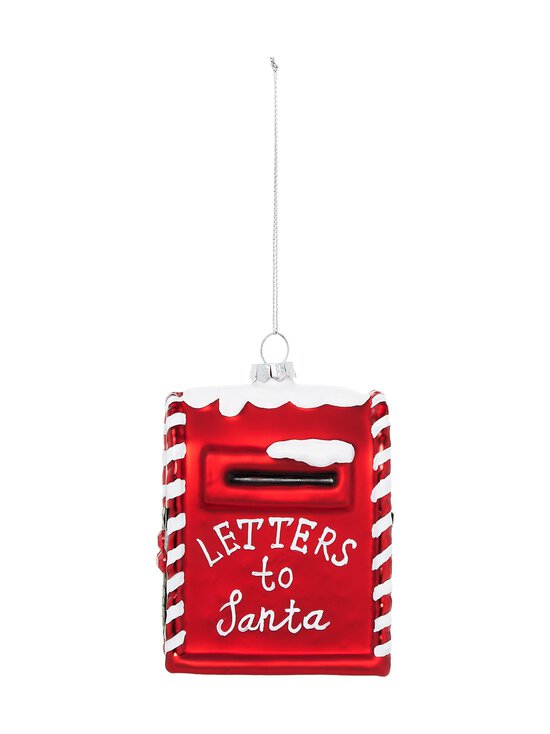 Casa Stockmann - Glass Santa Mailbox -joulukoriste - RED | Stockmann - photo 1
