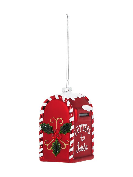 Casa Stockmann - Glass Santa Mailbox -joulukoriste - RED | Stockmann - photo 2