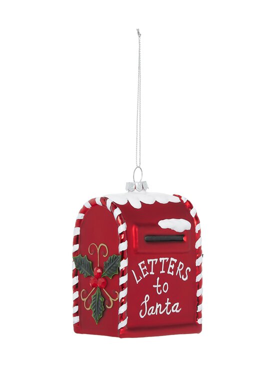 Casa Stockmann - Glass Santa Mailbox -joulukoriste - RED | Stockmann - photo 3