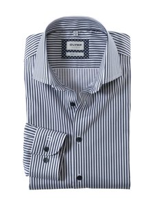 Olymp - OLYMP Body Fit Stripe Level Five krekls - 18 MARINE/WHITE | Stockmann