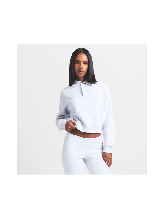 SKIMS - Cotton Fleece Polo -collegepaita - LIGHT HEATHER GREY | Stockmann - photo 3