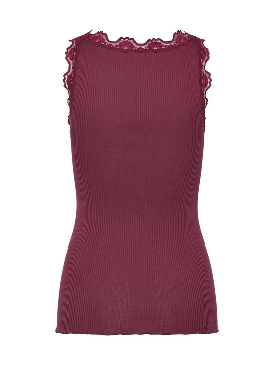 Rosemunde - RWBabette Silk SL U-neck Lace Top Rosemunde - WINE | Stockmann - photo 3