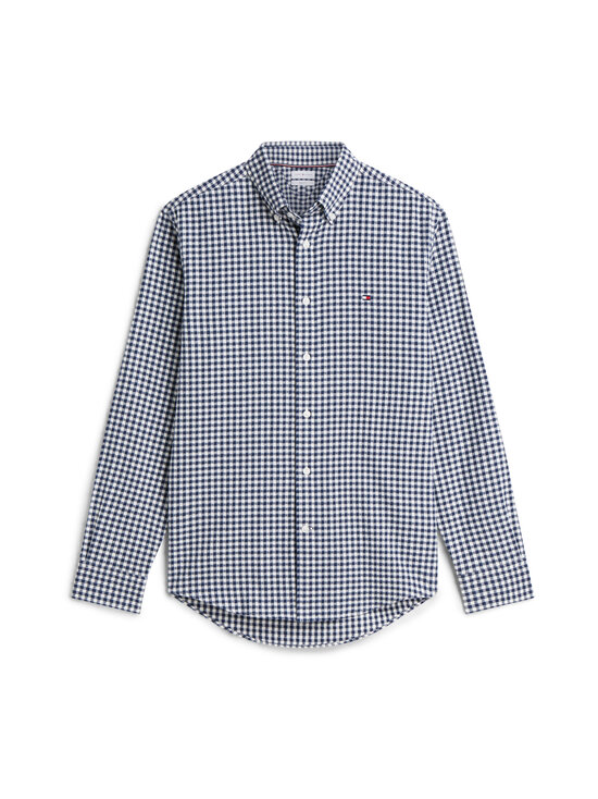 Tommy Hilfiger - Gingham Dobby Regular fit -flanellipaita - 0MS CARBON NAVY / CHECK | Stockmann - photo 1