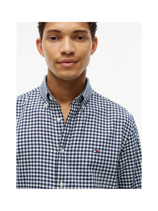 Tommy Hilfiger - Gingham Dobby Regular fit -flanellipaita - 0MS CARBON NAVY / CHECK | Stockmann - photo 5