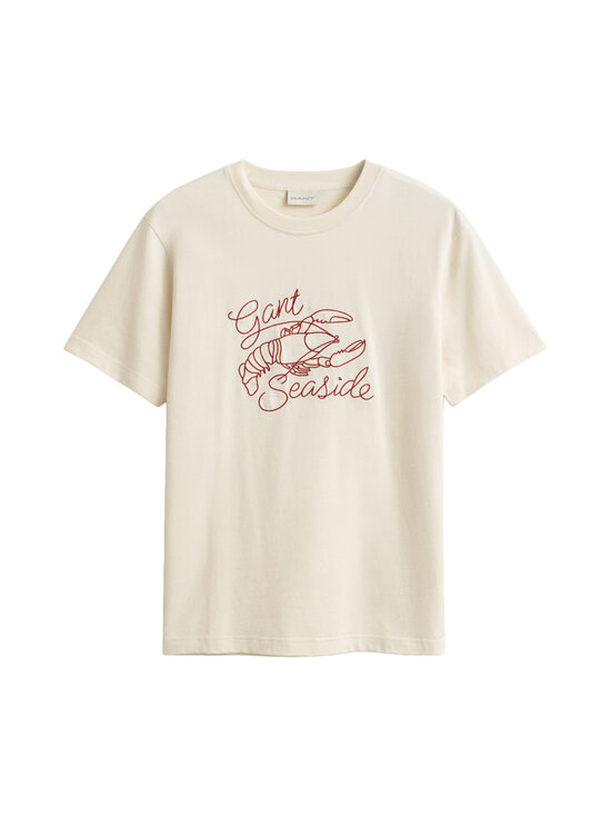 GANT - Embroidered T-krekls - 130 CREAM | Stockmann - photo 1