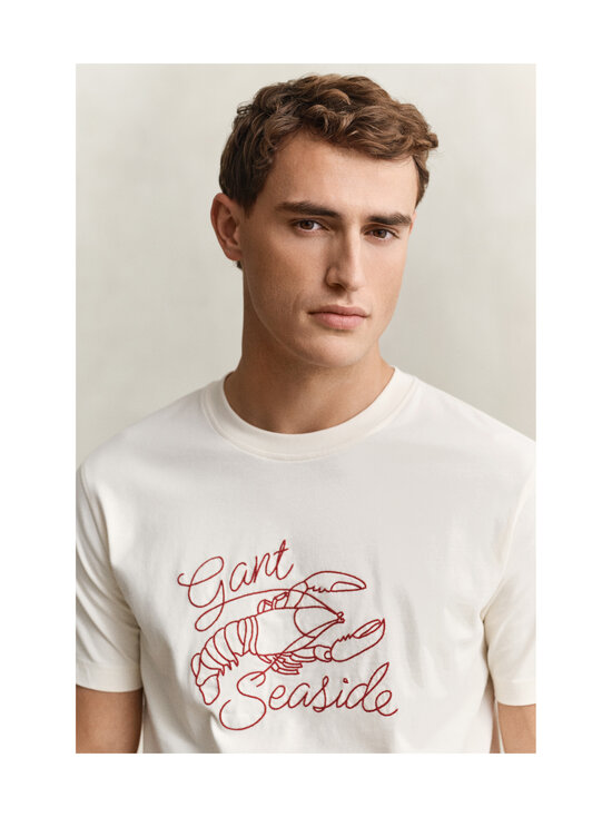 GANT - Embroidered T-krekls - 130 CREAM | Stockmann - photo 4