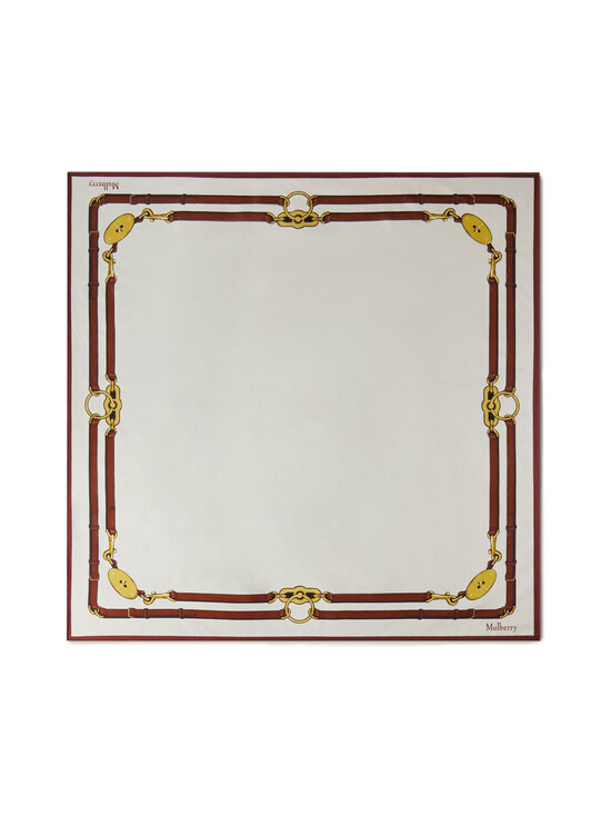 Mulberry - Belted Border zīda lakats - H130 CREAM | Stockmann - photo 1