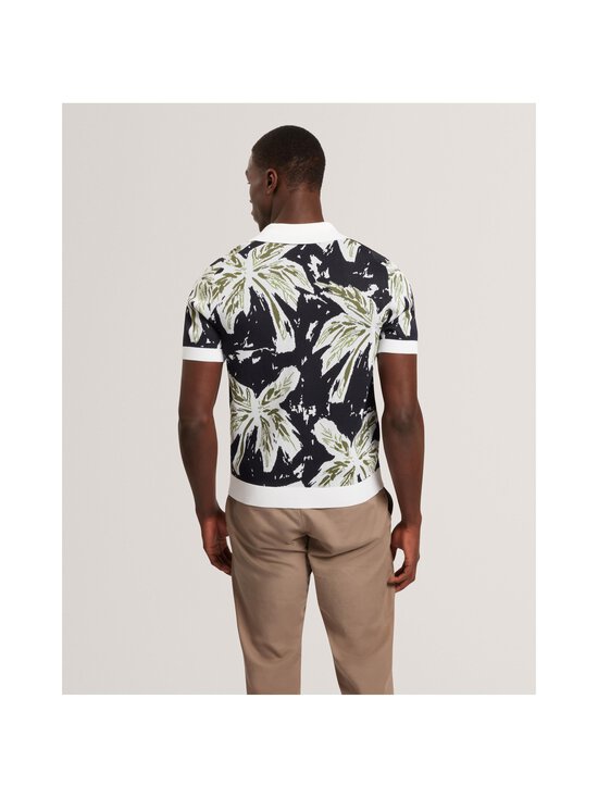 Ted Baker London - Kyesss Knitted Leaf- lyhythihainen kauluspaita - NAVY | Stockmann - photo 3