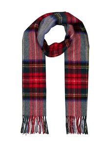 CONSTRUE - Oscar-kashmirkaulaliina 30 x 164 cm - 1R240179 GREY/RED CHECK | Stockmann