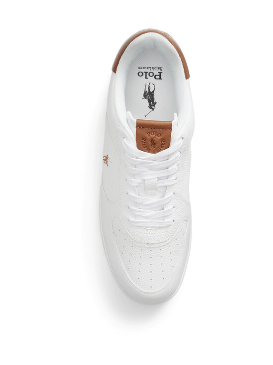 Polo Ralph Lauren - Masters Court Low Top Lace brīvā laika apavi - WHITE/TAN MULTI PP | Stockmann - photo 4