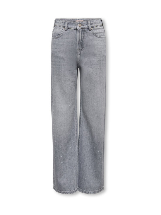 KIDS ONLY - KogCobain Wide džinsi - LIGHT GREY DENIM DETAIL:RHINESTONES | Stockmann - photo 1