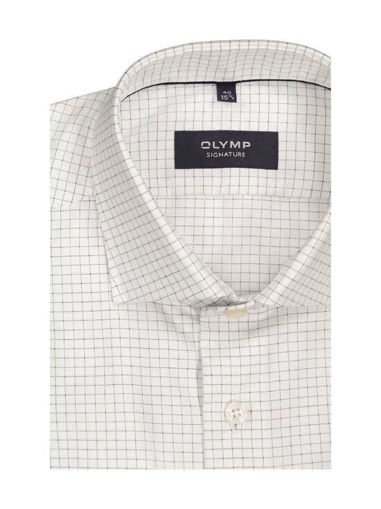 Olymp - Signature tailored fit rūtains krekls ar apkakli - 00 WHITE | Stockmann - photo 2