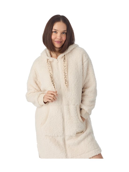 Dkny - L/S Hooded Zip Robe Dkny - BEIGE | Stockmann - photo 3
