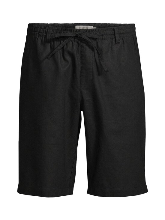 CONSTRUE - Taustino Bermuda -pellavasekoiteshortsit - BLACK | Stockmann - photo 1