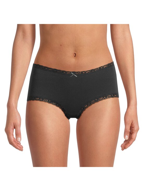 SKIMS - Lightweight Cotton -pitsikoristeiset shortsialushousut - SOOT TONAL | Stockmann - photo 2