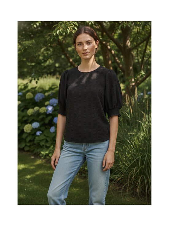 Vila - ViMiller 2/4 O-neck -paita - BLACK BEAUTY | Stockmann - photo 7