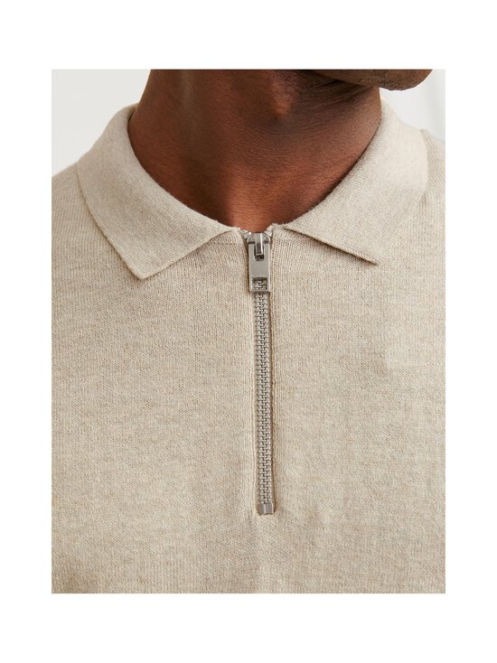 Jack & Jones - Kampsun JJEEmil Polo Half Zip - OATMEAL MELANGE - photo 6 Jack & Jones - Kampsun JJEEmil Polo Half Zip - OATMEAL MELANGE | Stockmann - photo 6