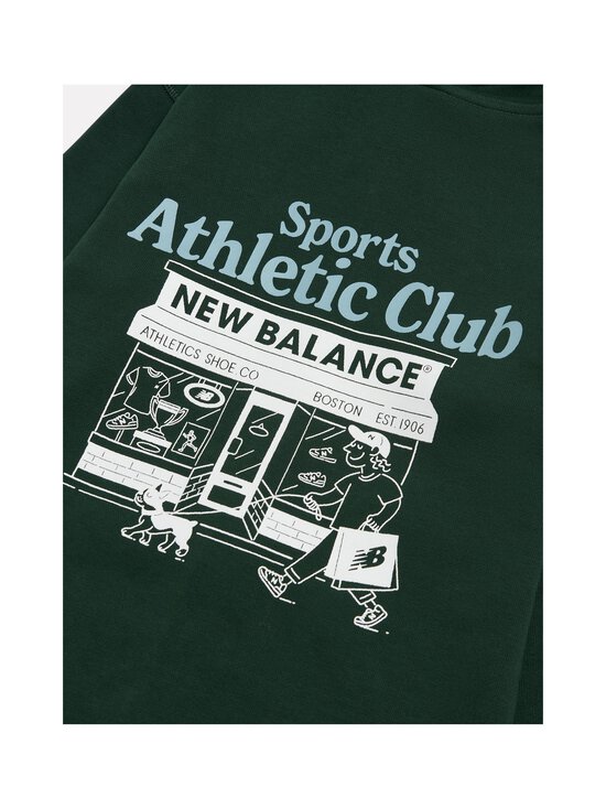 New Balance - Sports Club Graphic -hupparitakki - NOG NORDIC GREEN | Stockmann - photo 4