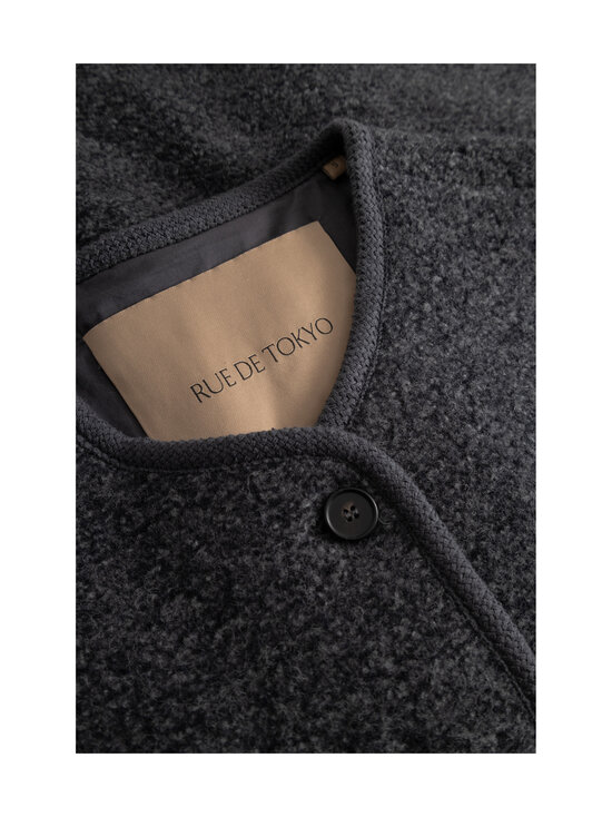 Rue de Tokyo - Vest Cas Teddy - DARK COAL | Stockmann - photo 2