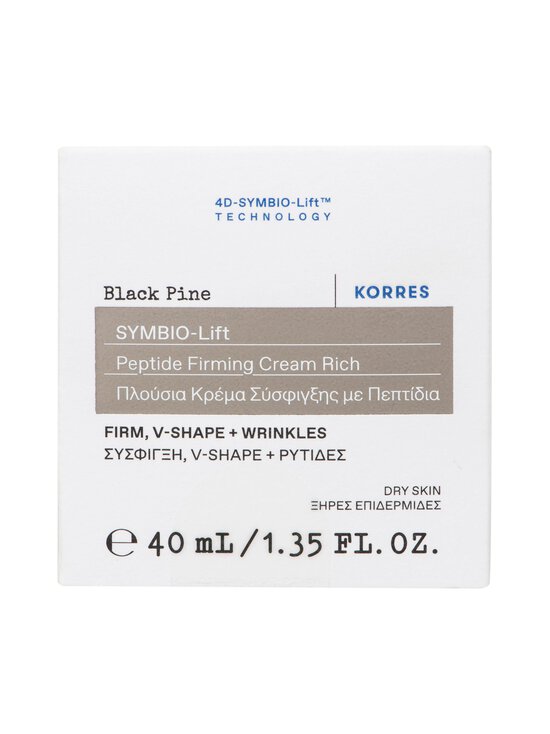 Korres - Black Pine SYMBIO-Lift Peptide Firming Cream Rich -päivävoide - NOCOL | Stockmann - photo 2