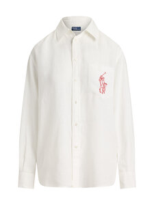 Polo Ralph Lauren - Sport lina kreklblūze - CLASSIC OXFORD WHITE | Stockmann