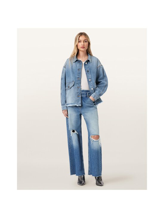 Allsaints - Hettie Stud Shacket -farkkupaita - VINTAGE INDIGO | Stockmann - photo 4