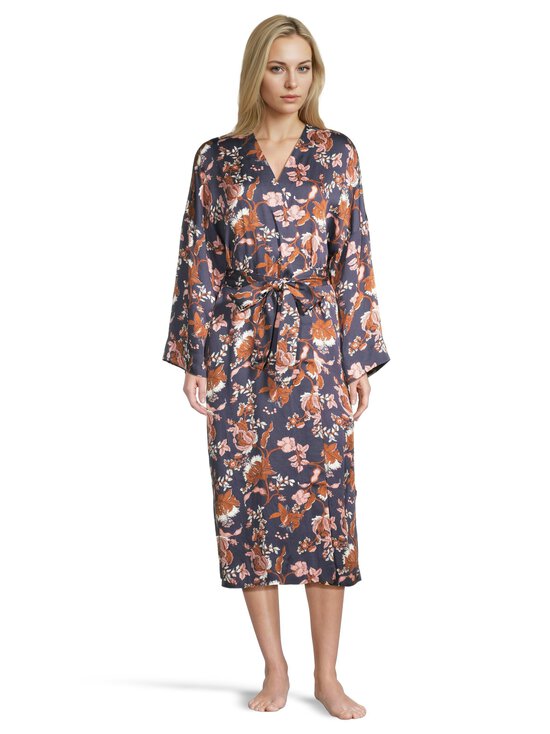 A+more - Sugar Modal Satin Kimono -aamutakki - NAVY PRINT | Stockmann - photo 2