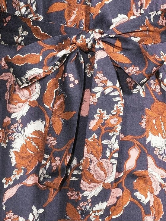 A+more - Sugar Modal Satin Kimono -aamutakki - NAVY PRINT | Stockmann - photo 4