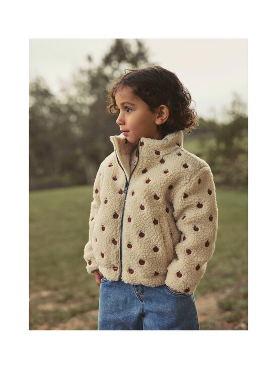 Lil' Atelier - NmfNalo Sia Sherpa -takki - TURTLEDOVE AOP:APPLES | Stockmann - photo 4