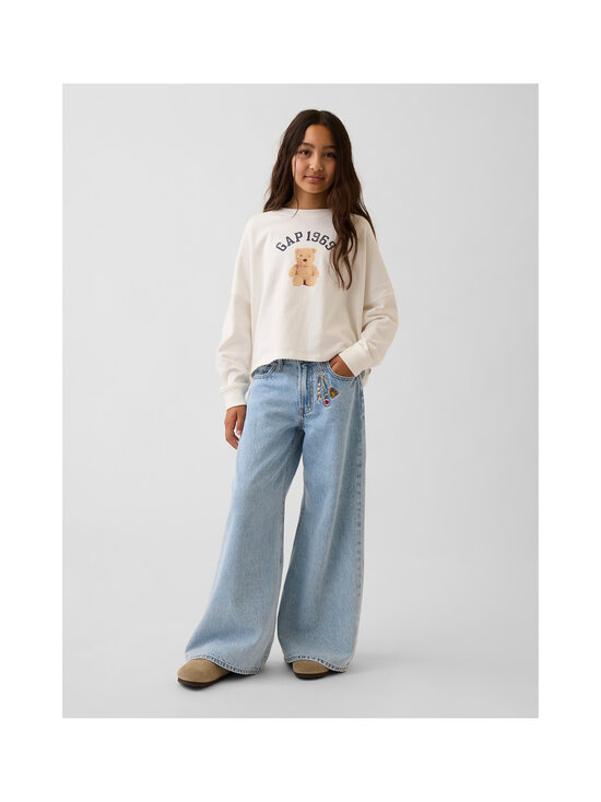 GAP - Baggy Charm Embroidery džinsi - LIGHT WASH | Stockmann - photo 2