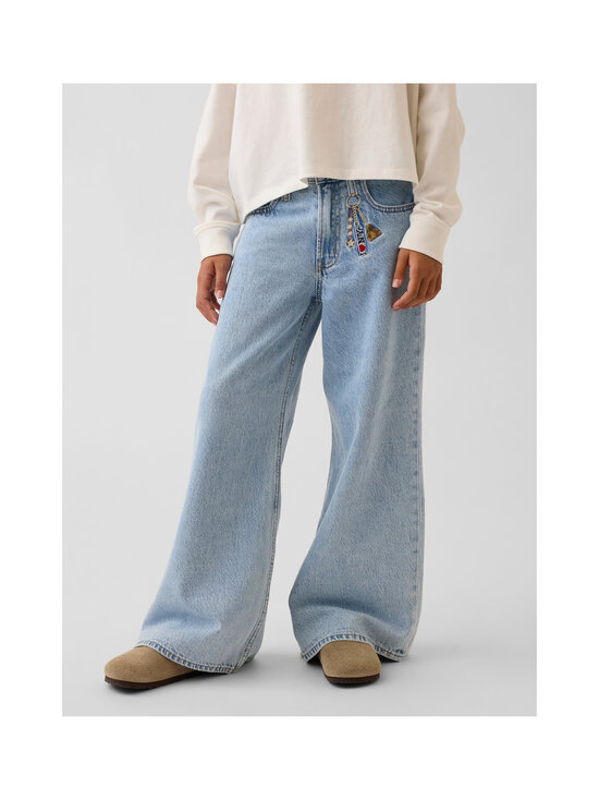 GAP - Baggy Charm Embroidery džinsi - LIGHT WASH | Stockmann - photo 3