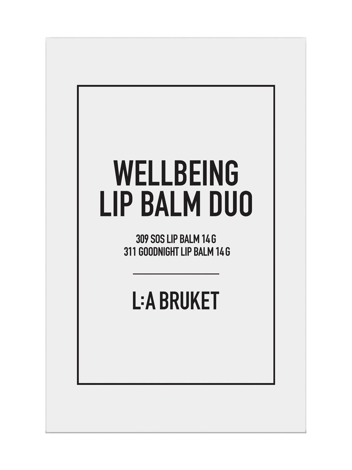 Wellbeing Lip Balm Duo -huulivoidepakkaus, 2x14g