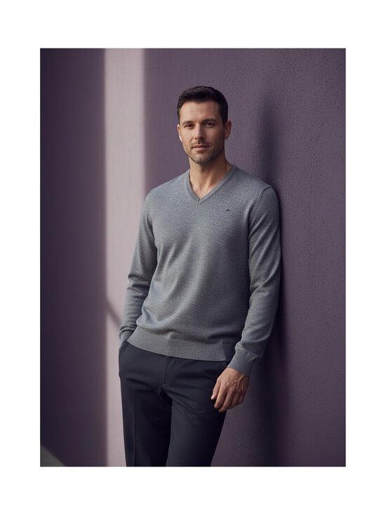 J.Lindeberg - Lymann merino vilnas džemperis - GREY MELANGE (HARMAA) | Stockmann - photo 2