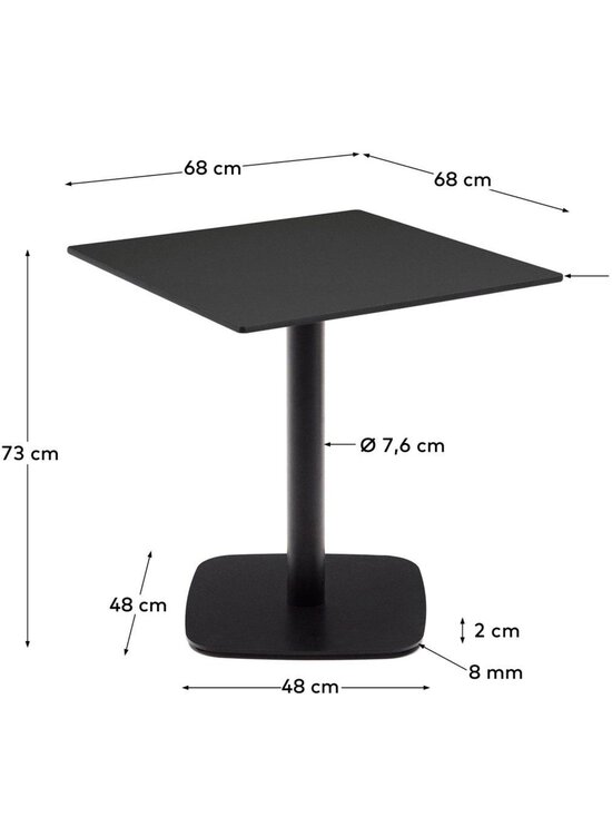 Kave Home - Dina-ruokapöytä - MUSTA | Stockmann - photo 4