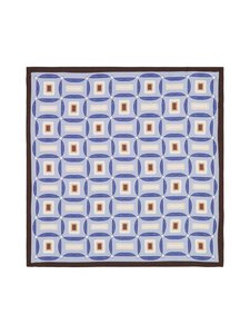 Stockholm Kravatt - Retro-silkkitaskuliina - 4BROWN/BLUE | Stockmann