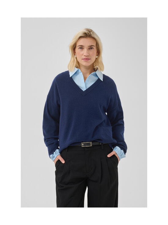 MY ESSENTIAL WARDROBE - Pullover MWJola V-Neck - 120 DARK SAPPHIRE BLUE | Stockmann - photo 5
