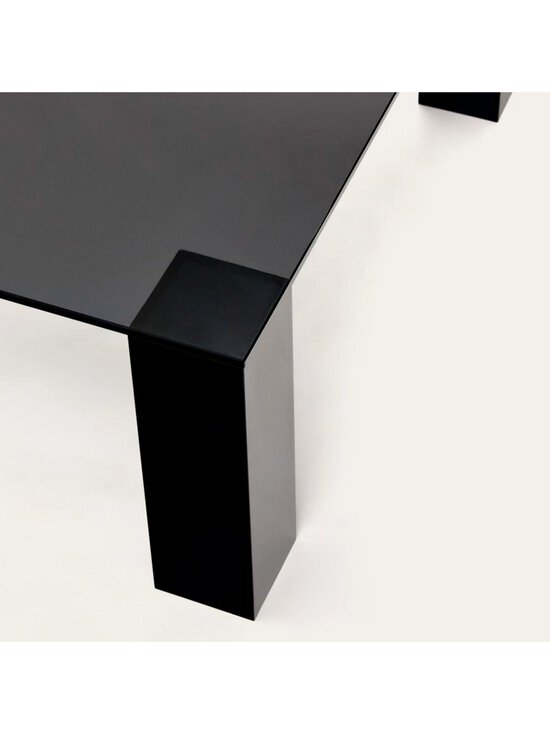 Kave Home - Adularia-sivupöytä tummanharmaa lasi 85 x 85 cm - BLACK | Stockmann - photo 3