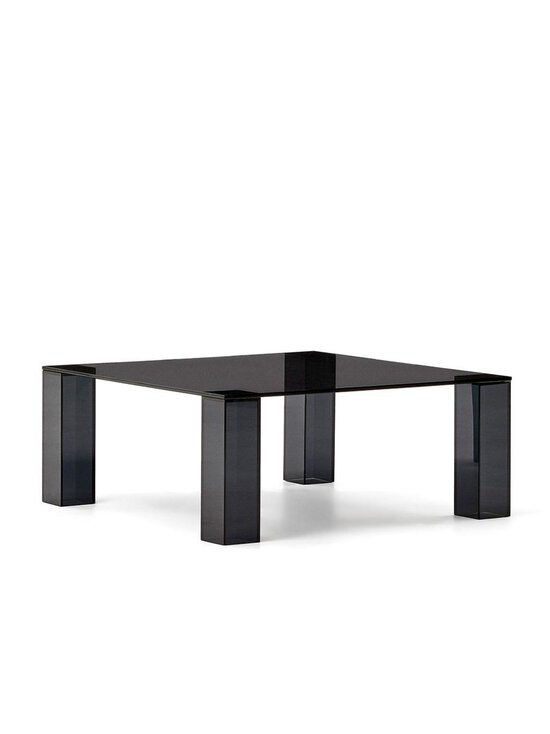 Kave Home - Adularia-sivupöytä tummanharmaa lasi 85 x 85 cm - BLACK | Stockmann - photo 2