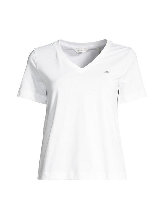 GANT - Shield V-neck krekls - 110 WHITE - photo 1 GANT - Shield V-neck krekls - 110 WHITE | Stockmann - photo 1