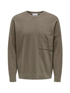Only & Sons - OnsLamai Pocket -neulepaita - DESERT TAUPE | Stockmann