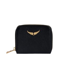 Zadig&Voltaire - Mini ZV Wallet -nahkalompakko - 998 NOIR GOLD Zadig&Voltaire - Mini ZV Wallet -nahkalompakko - 998 NOIR GOLD | Stockmann