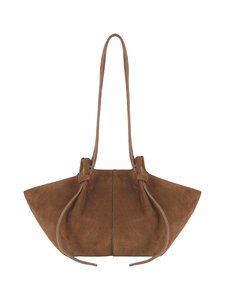 YUZEFI - Mochi Suede -nahkalaukku - COGNAC | Stockmann