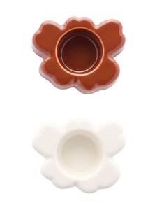 Marimekko - Unikko-kynttilälyhty 2 kpl - WHITE, CHESTNUT | Stockmann